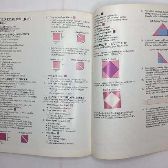 Leisure Arts Quick-Method Quilts Book Quilting Sewing Diagrams Patterns Designs - Picture 10 of 12
